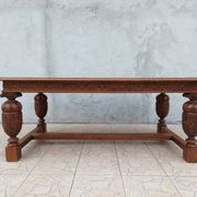 Renaissance style oak table