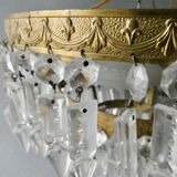 Luster with tassels and brass of the 60s-70s