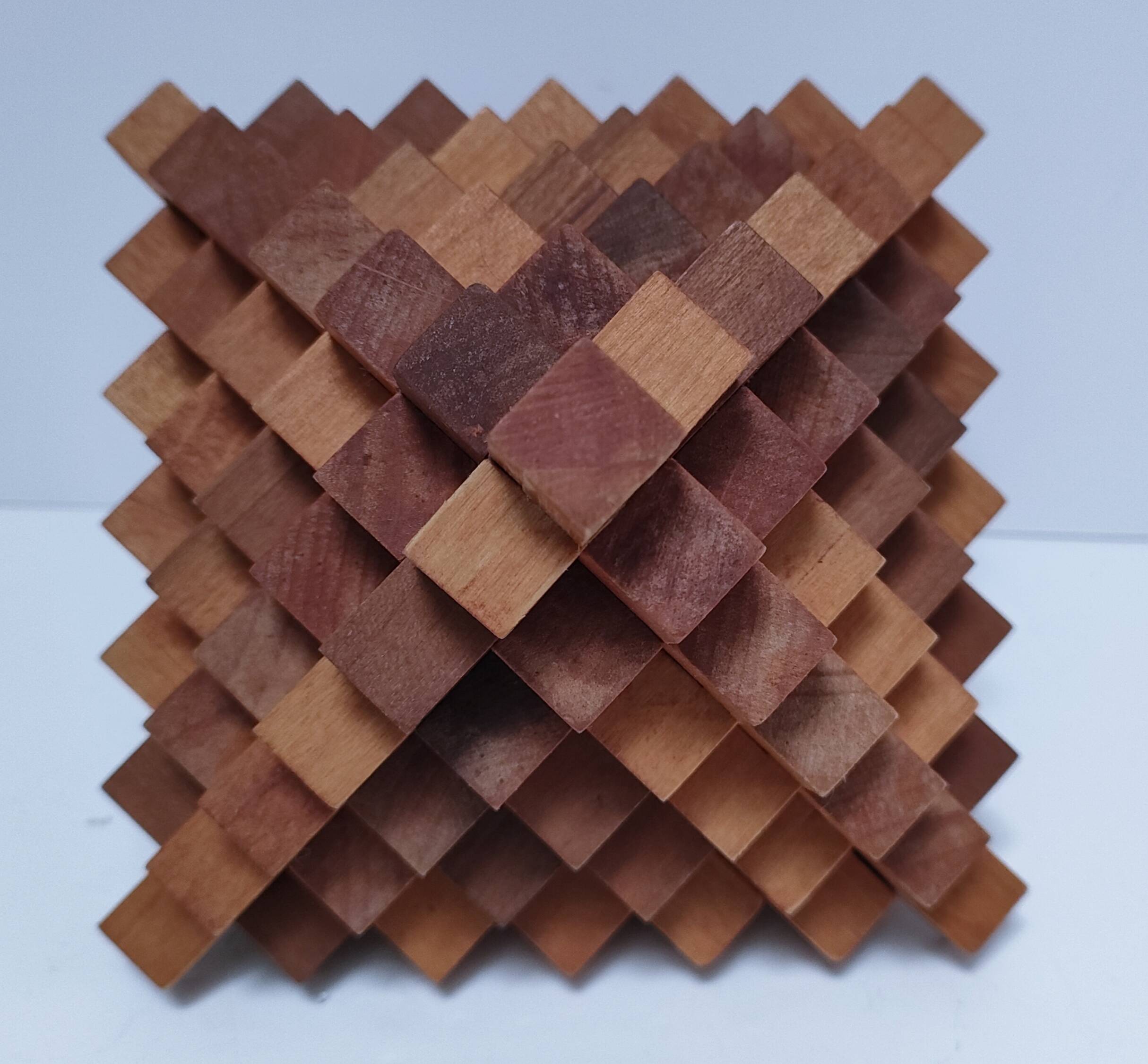 3D design wooden bookends