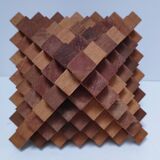 3D design wooden bookends