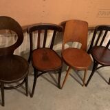 Lot de chaises bistrot dépareillées