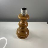 Turned wooden lamp base
