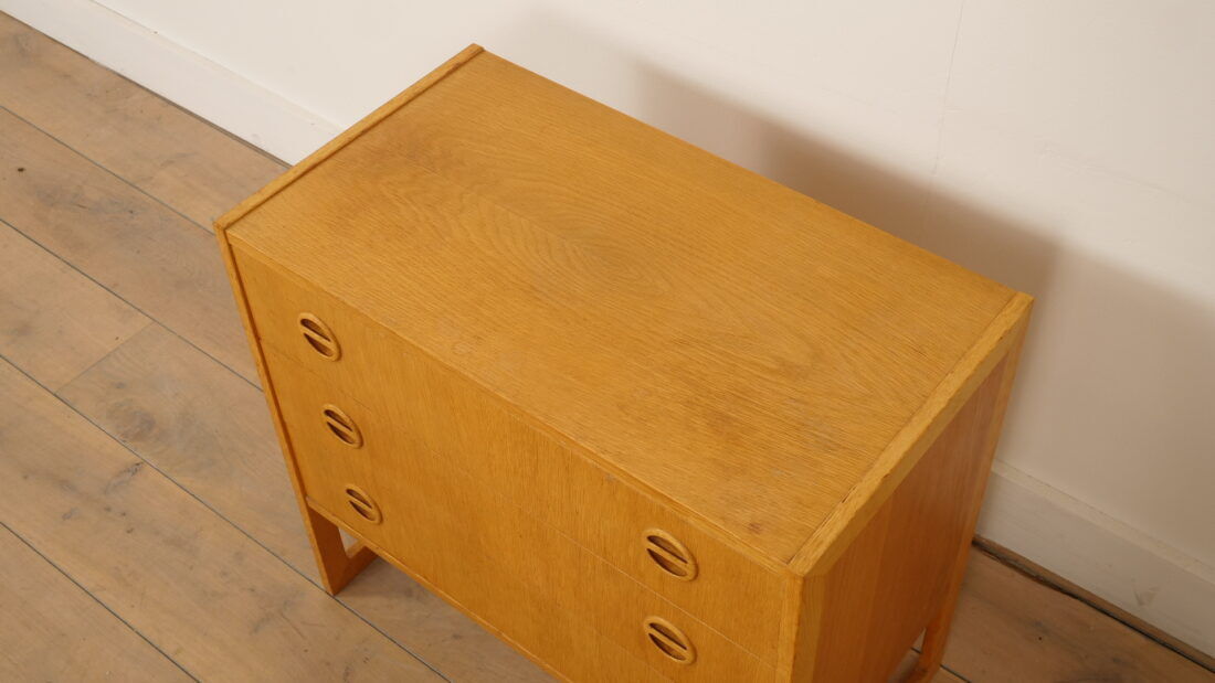 Commode vintage | 3 tiroirs | Arne Wahl Iversen | Chêne