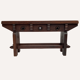 Brutalist set of 2 neo gothic oak stools ( pair ), midcentury , Spain