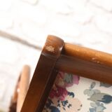 Ancienne banquette à motif floral