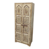 Armoire ancienne jaune en bois