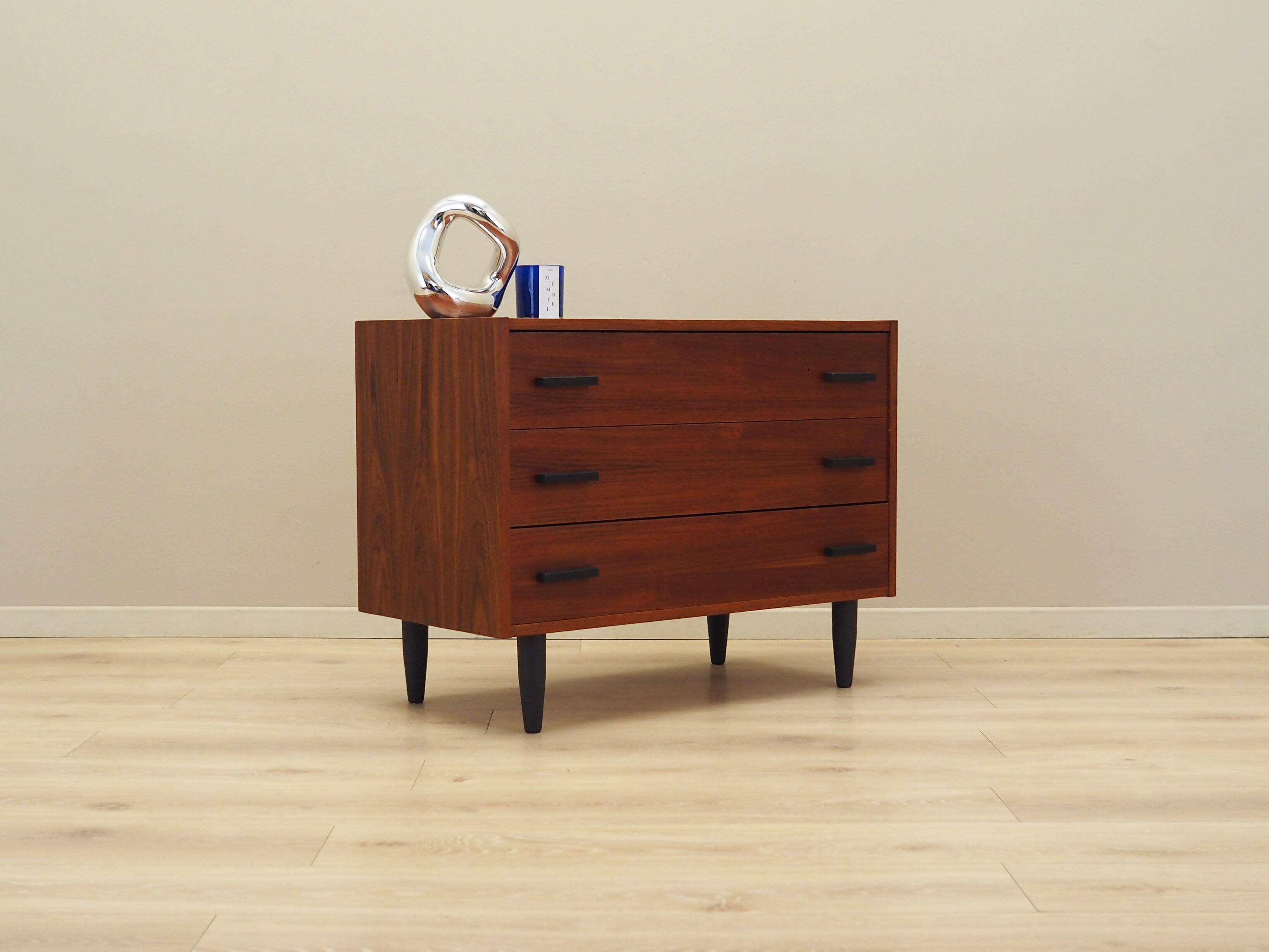 Teak chest of drawers, Danish design, 1980s, production: Denmark