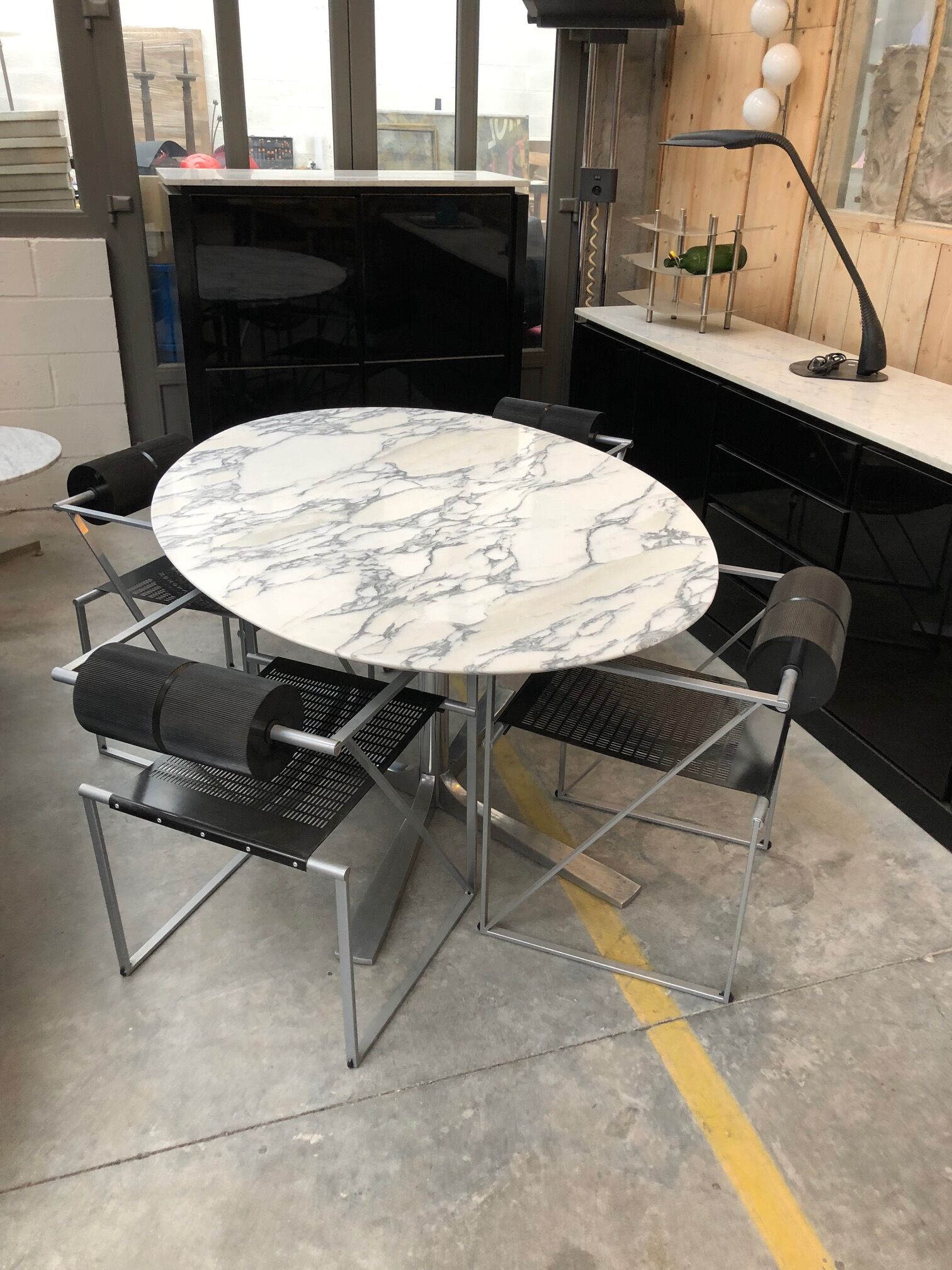 Table en marbre années 60