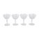 Set of four glasses, Danish design, 1970s, manufactured in Denmark