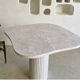 Travertine dining table