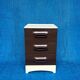 Meuble de rangement/commode/caisson vintage 1970 en resine marron et i