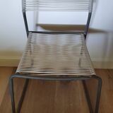 Chaise en fil scoubidou années 90