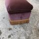 Eggplant velvet pouf