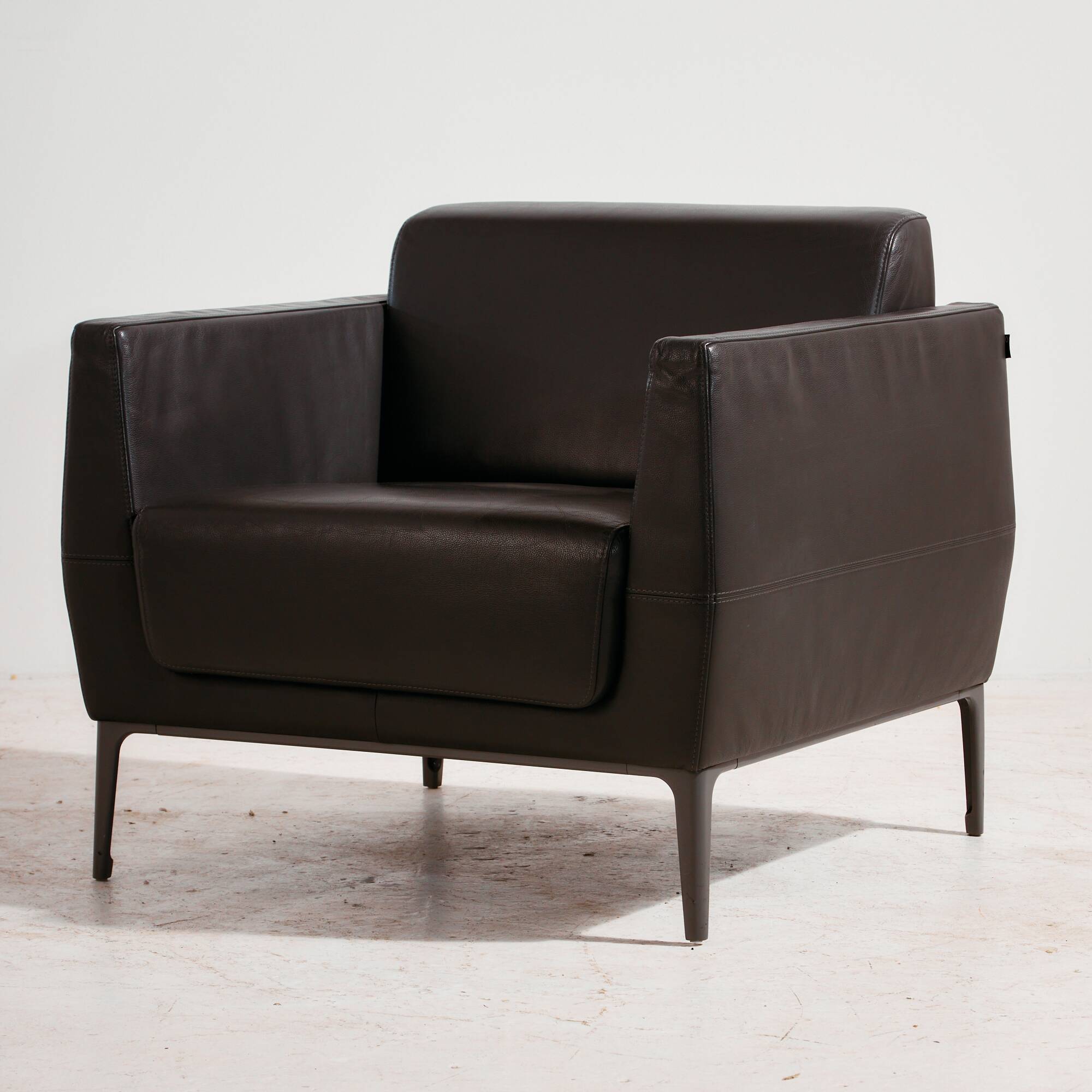 Visalia leather armchair by Coalesse