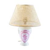 Porcelain foot chever lamp