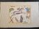 La Roche Laffitte (Born in 1943) - Watercolour drawing on silk - Unicorn