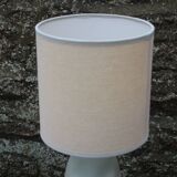 Lampe en céramique vert-gris, style minéral – H37