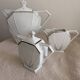 Art Deco Porcelain Coffee/Tea Trio by Victoria Czechoslovakia, 1930s