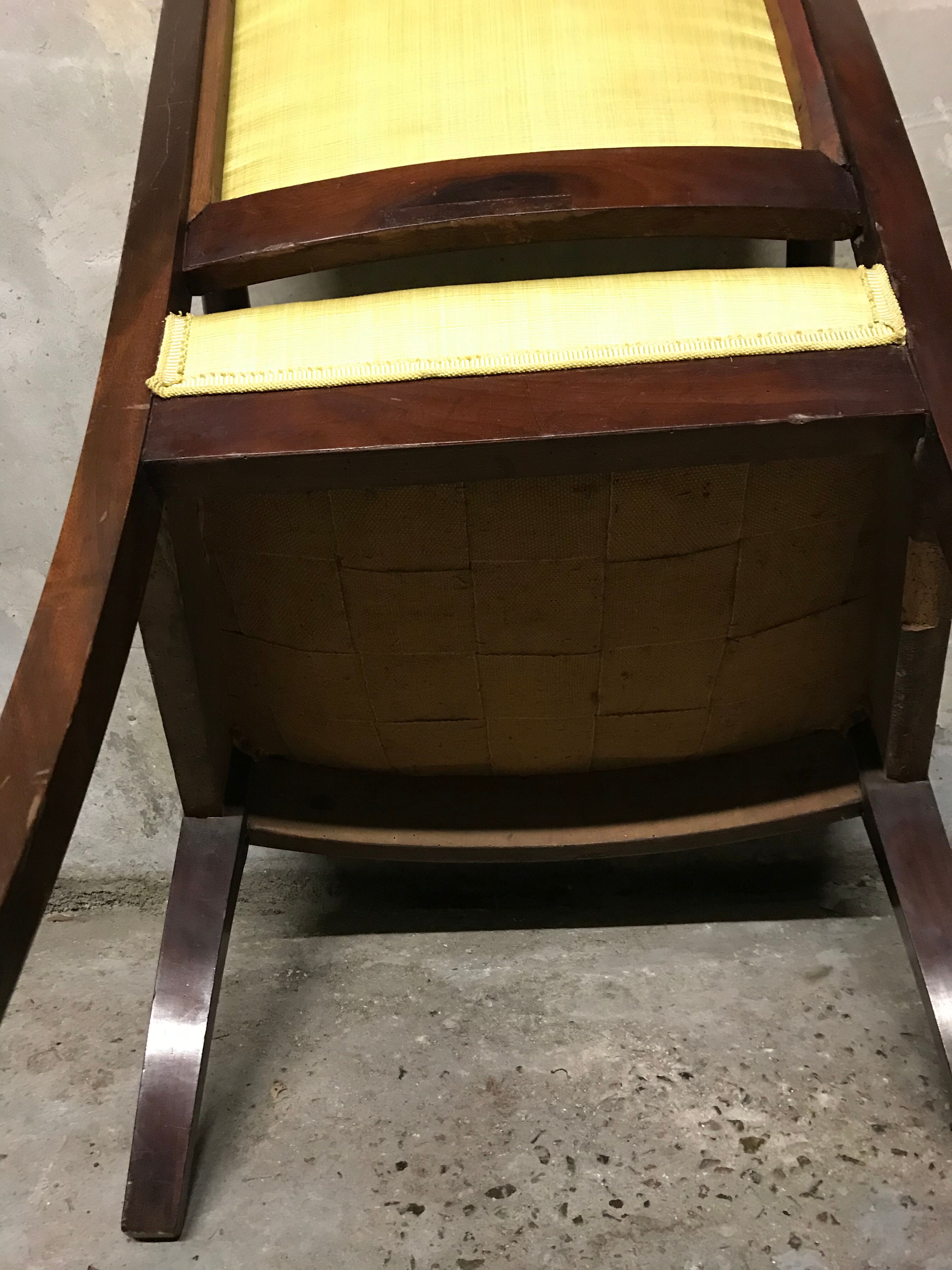 Fiddleheads restaurant Empire armchair