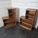Pair of 1960s solid oak bookcases
