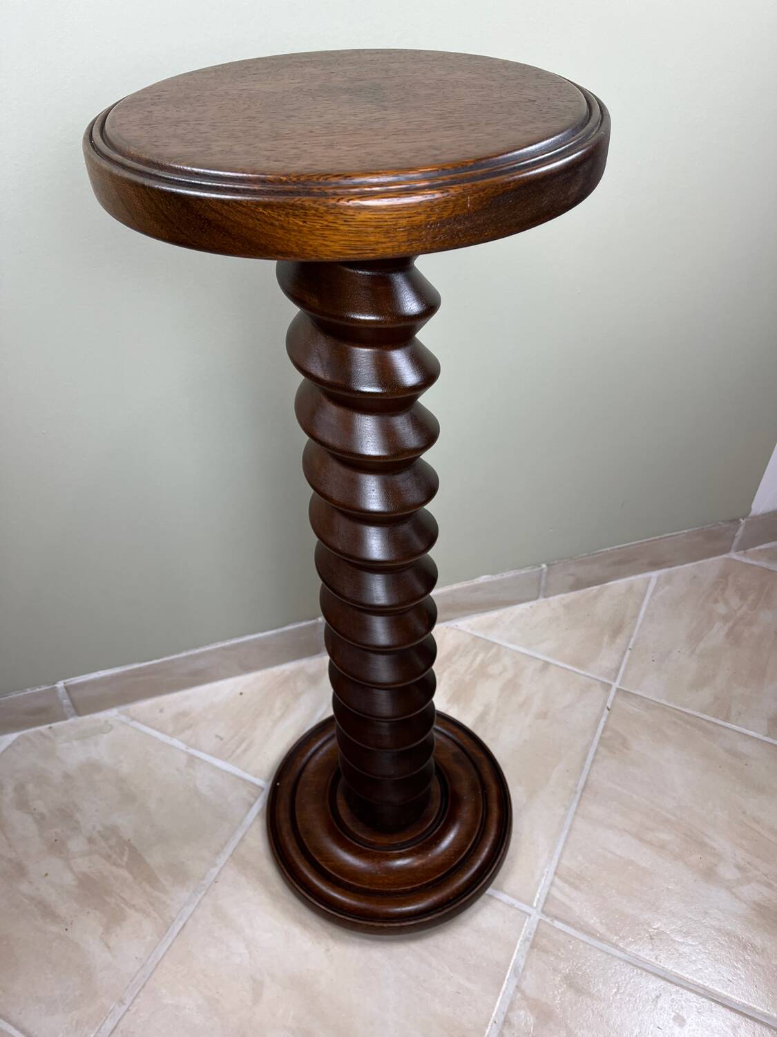 Brutalist turned wood column
