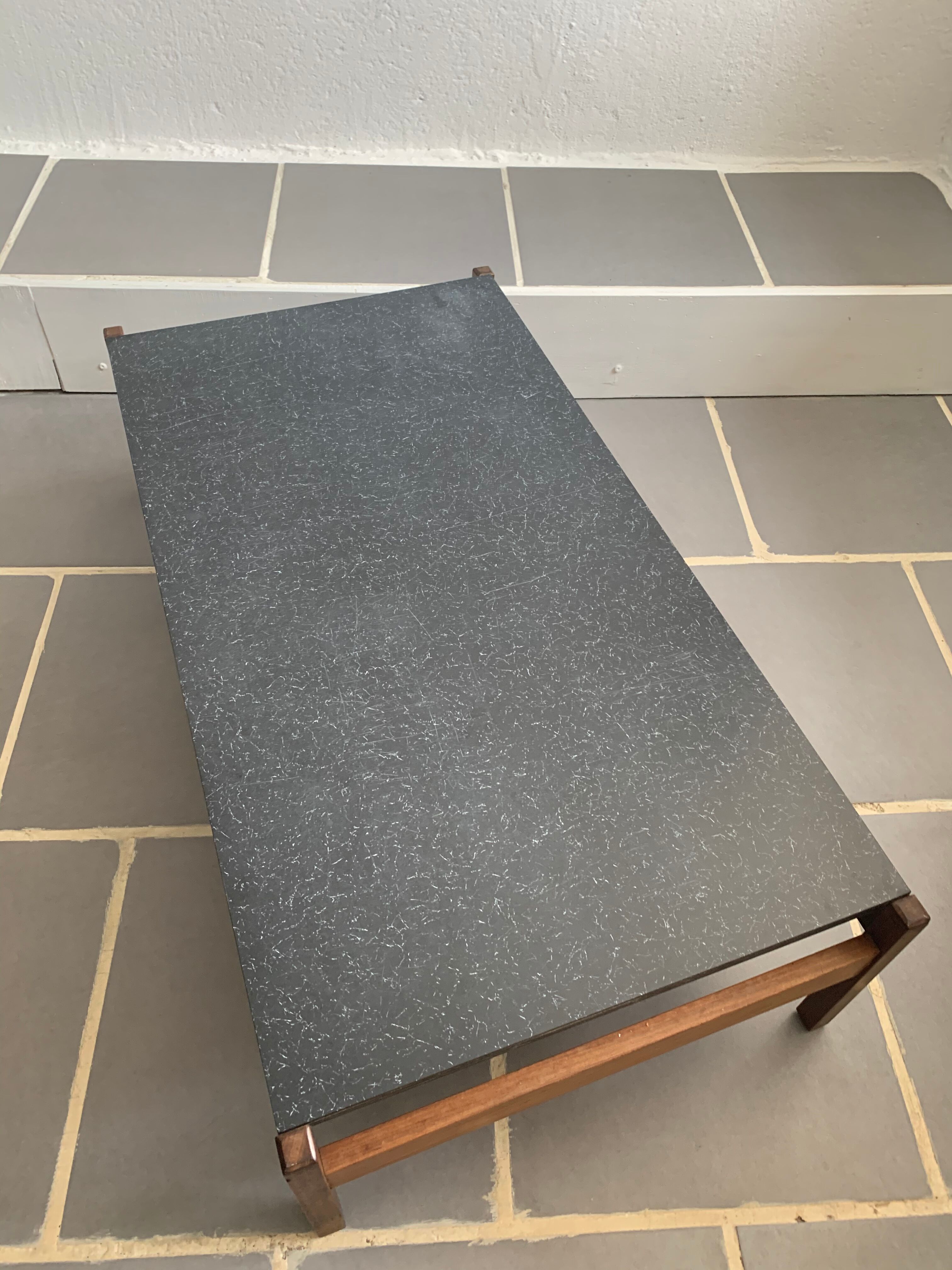 Vintage coffee table teak and formica