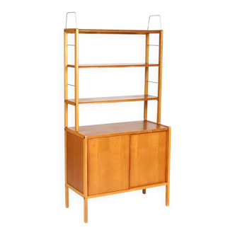 Bibliothèque en teck de Bertil Fridhagen années 60