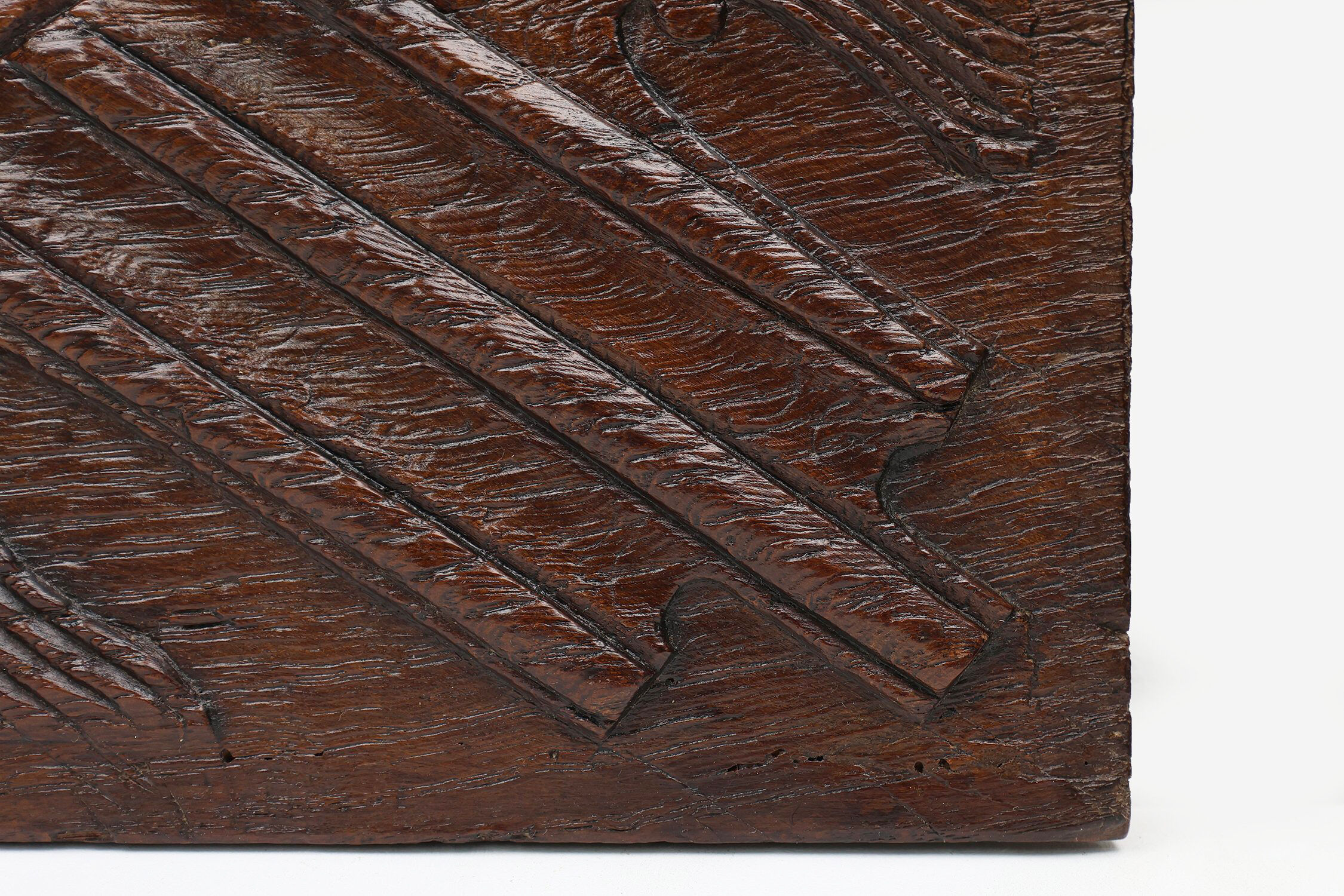 16th Century Gothic Sculpted Oak Panel, Belgium