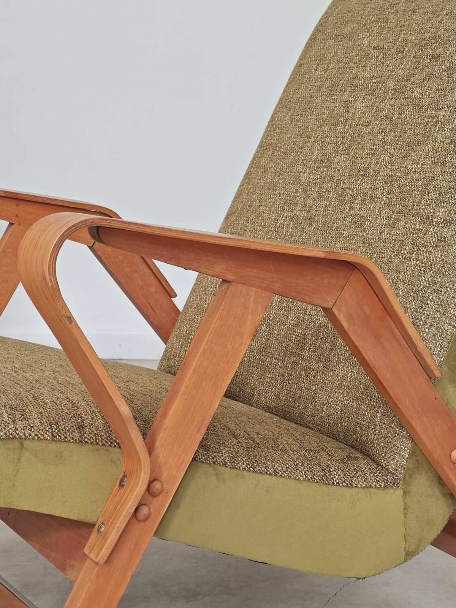 Pair of armchairs restored by Frantisek Jirak for Tatra Nabytok 1960