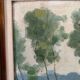 Oil on canvas Landscape with large trees, signed D. Qvyo
