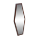 Hexacon Art Deco vintage mirror from the 1950s in wenge.
