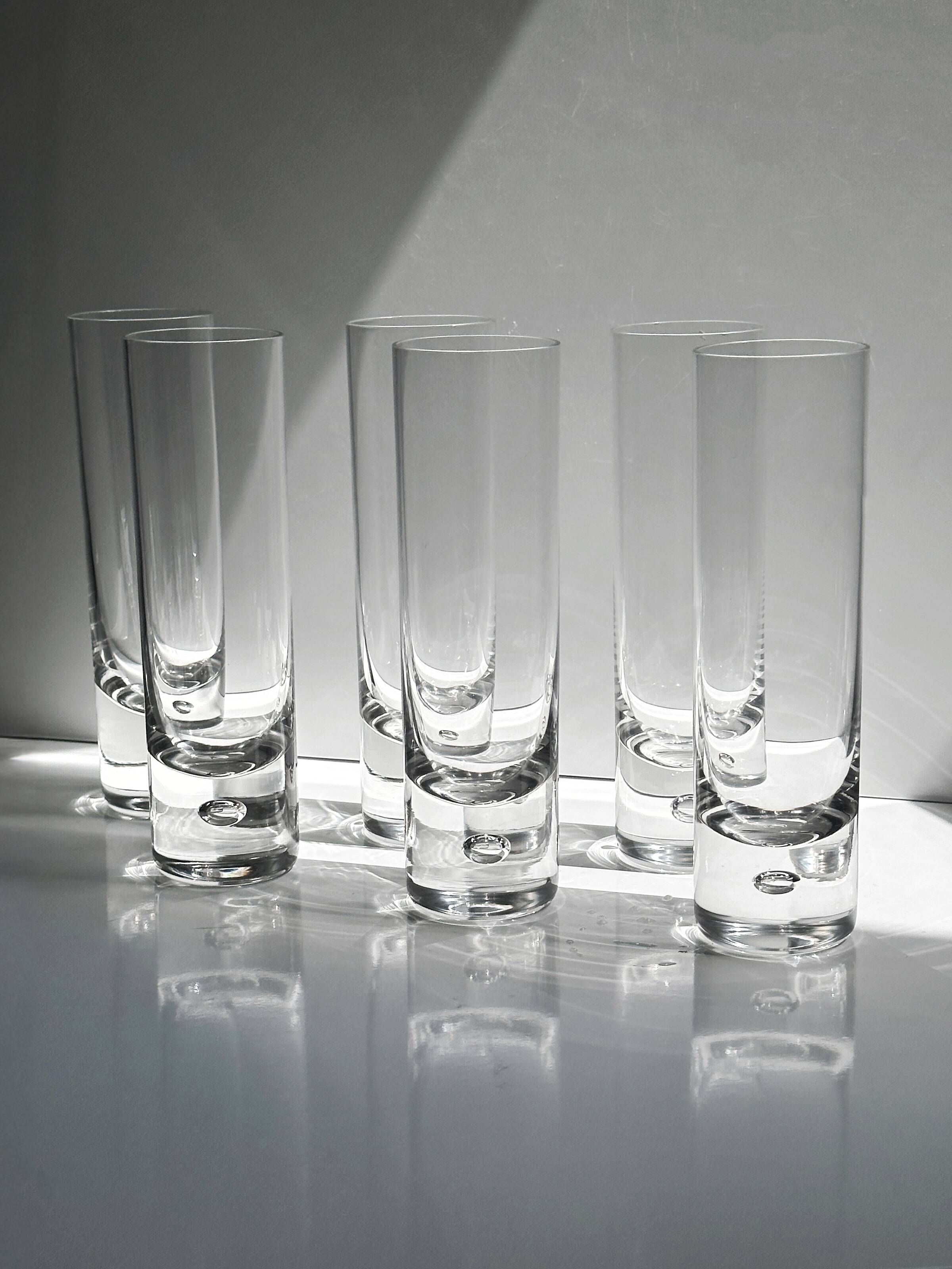 6 verres à long drink - Sergio Asti Italie - Années 1970