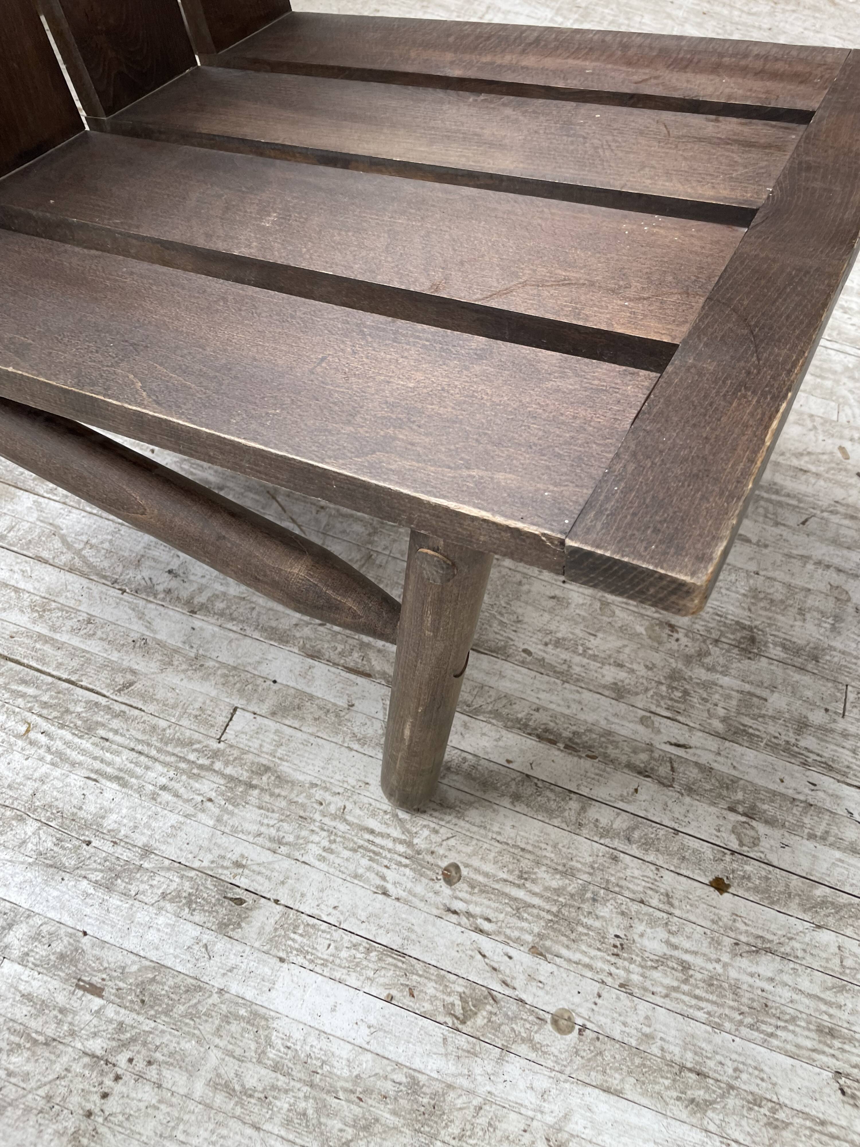 Modernist oak armchair