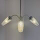Antique 3-bulb vintage chandelier 1960
