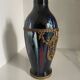 Vase en céramique à coulures d’émail, monture en laiton, vers 1920, Be