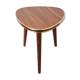 Wooden pedestal table, vintage French, 50s