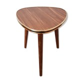 Wooden pedestal table, vintage French, 50s