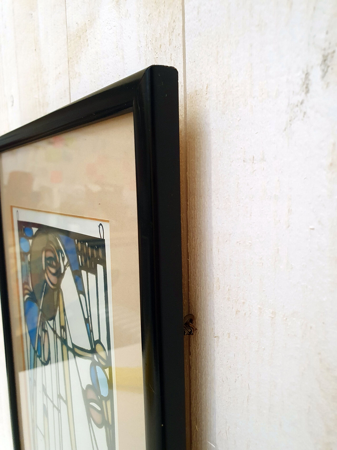 Illustration of a stained glass window by Mackintosh