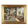 Old painting "The Porch" oil on canvas signed G. Esposito XX Century