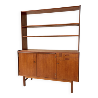 Bibliothèque/Bureau en teck