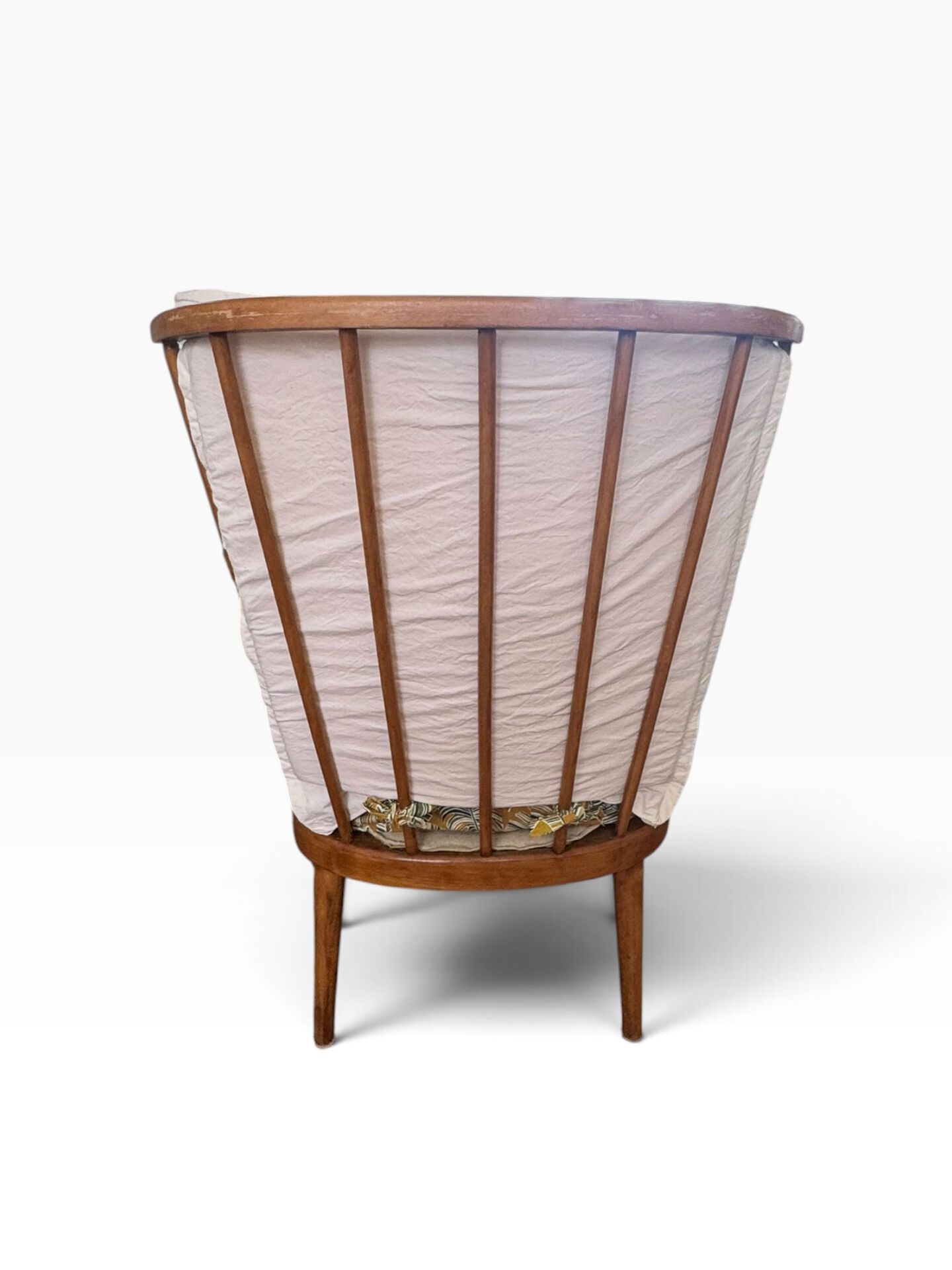 Paire Fauteuils Bauman éventail claire