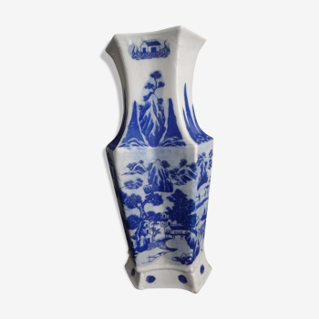 Vase chinois octogonale XXème
