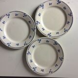 Lot of 9 plates Digoin Sarreguemines