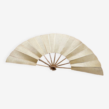 Rattan fan