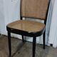 Wooden and cane chair