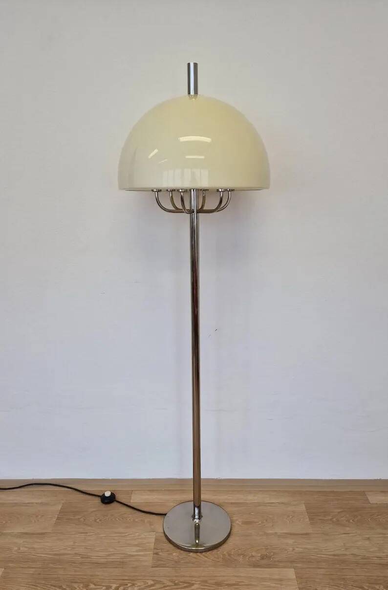 Midcentury Floor Rare Lamp Mushroom, Germany, 1970s