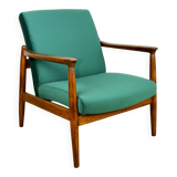 Fauteuil GFM-64, design Edmund Homa des années 70, velours vert - Jade 500 - 2 pièces disponibles