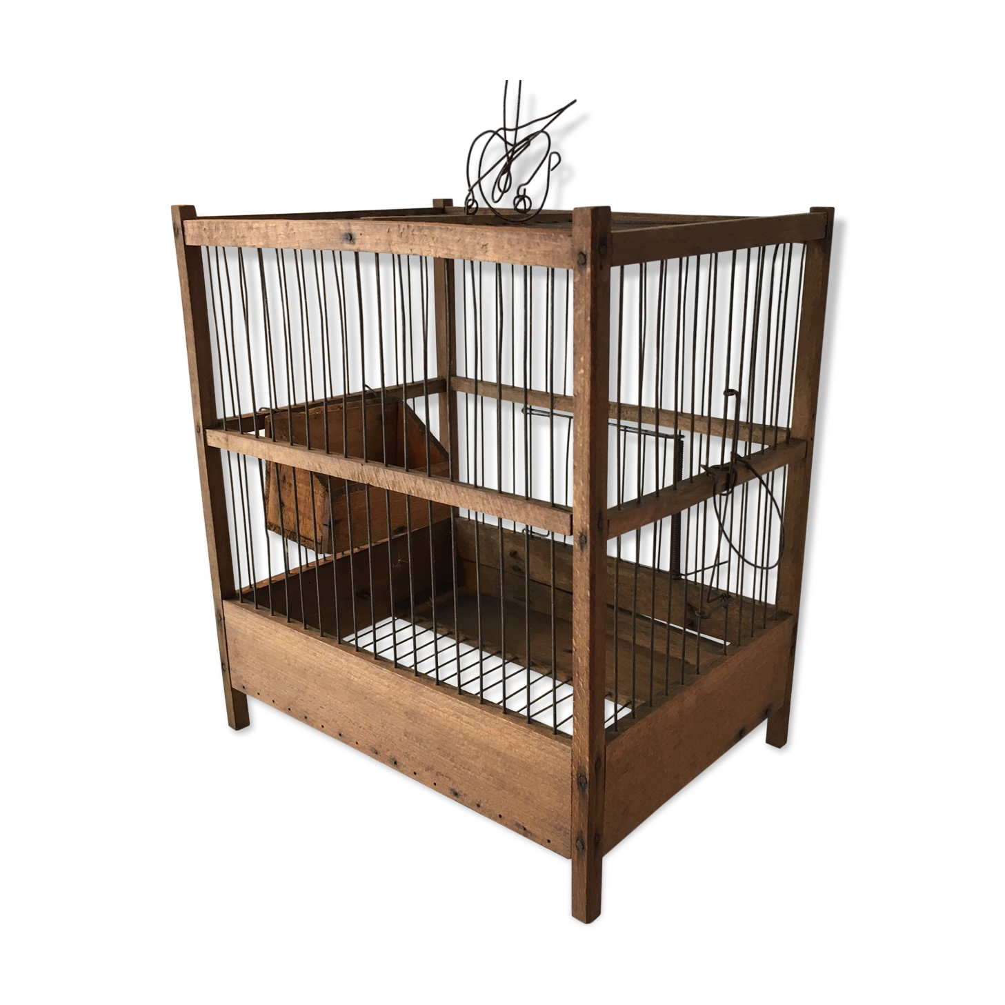 Former wooden birdcage