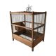 Former wooden birdcage