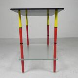 Arlecchino table with 2 glass plates, 1950s